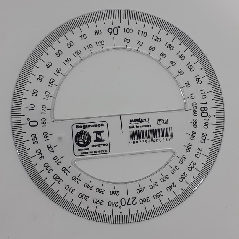 TRANSFERIDOR ACRÍLICO 360° 15CM - TRIDENT DESETEC